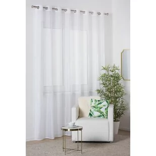 Firana z kółkami SOFIA 290 x 260 cm biała - Firany - miniaturka - grafika 1