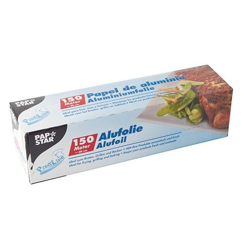 Folia aluminiowa 30 cm 150 mb w kartonie z nożykiem