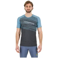 Koszulki sportowe męskie - Męska koszulka Karpos Croda Rossa Evo Jersey Rozmiar: XL / Kolor: szary/niebieski - miniaturka - grafika 1