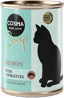 Mokra karma dla kotów - Cosma Soup, 6 x 100 g - Łosoś z cukinią - miniaturka - grafika 1