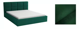 Łóżko Tapicerowane Z Materacem 160X200 - Alaska A39 - Zielony Królewski | Kronos 19 - Łóżka - miniaturka - grafika 1