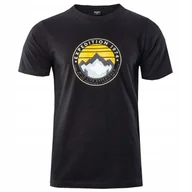 Koszulki męskie - Koszulka Męska HI-TEC ZERGO T-Shirt Podkoszulek Sportowa na co dzień L - miniaturka - grafika 1