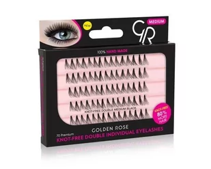 Golden Rose INDIVIDUAL EYELASHES KĘPKI RZĘS BEZ WĘZEŁKÓW MEDIUM - Sztuczne rzęsy i akcesoria - miniaturka - grafika 1