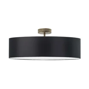 Czarny plafon sufitowy WENECJA fi - 60 cm - kolor czarny - Lampy sufitowe - miniaturka - grafika 1