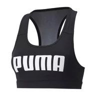 Bielizna sportowa damska - Stanik fitness cardio PUMA Mid Impact 4Keeps Graphic PM - miniaturka - grafika 1