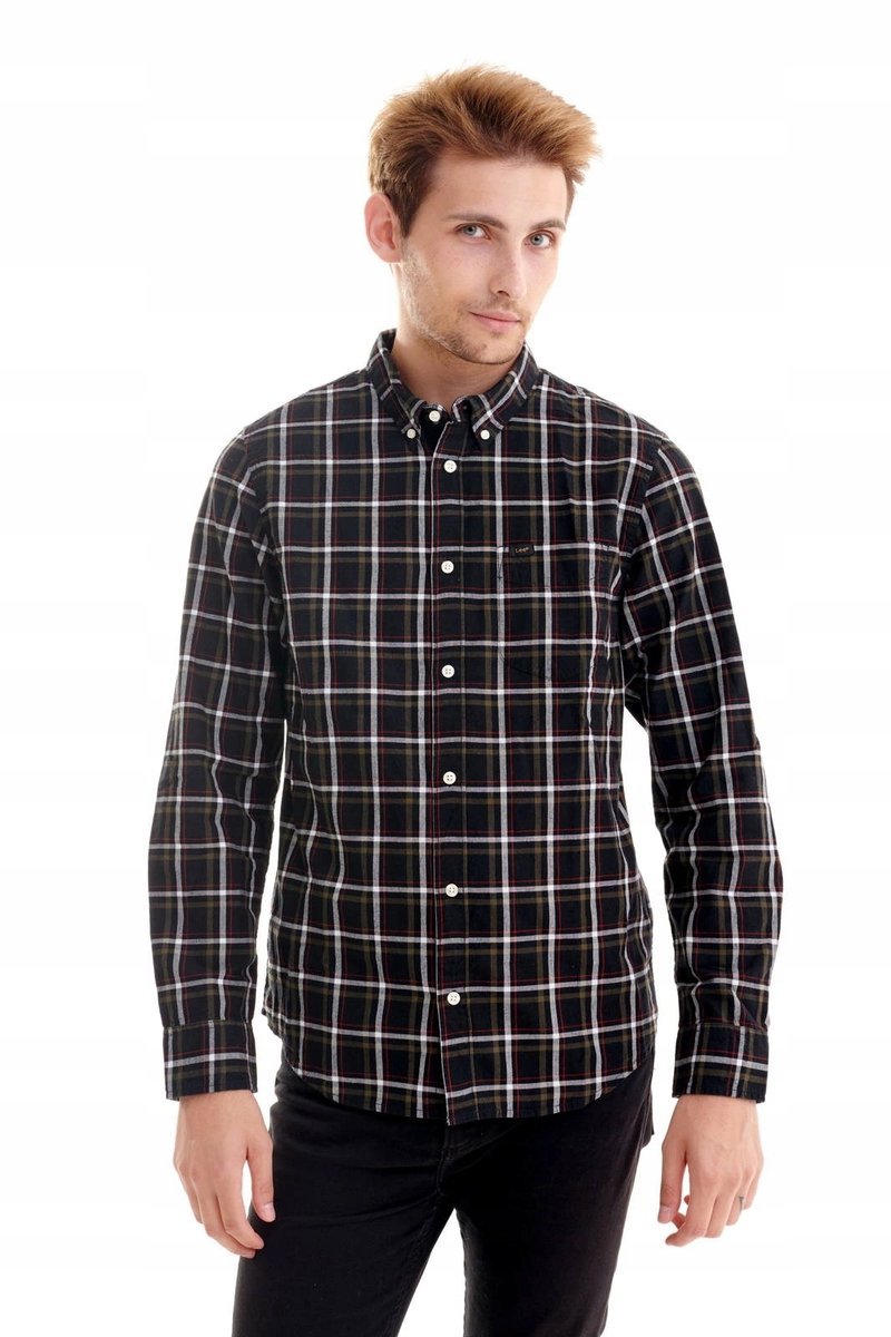 LEE BUTTON DOWN BLACK L880RN01 S