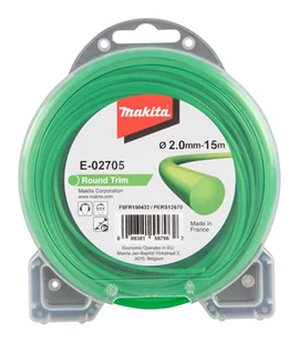 Żyłka tnąca 2 mm, okrągła 15 m E-02705 Makita - Akcesoria do kos i kosiarek - miniaturka - grafika 1
