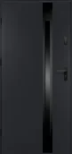 Drzwi zewnętrzne - O.K.DOORS Drzwi stalowe zewnętrzne wejściowe Adriana 68 V3 antracytowe 90 lewe - miniaturka - grafika 1