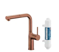 Baterie kuchenne - KFA Armatura Duero Pure Move 6623-422-34 Miedziany Stal szlachetna - miniaturka - grafika 1