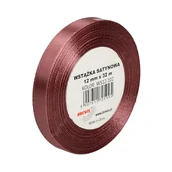 Prace ręczne dla dzieci - WSTĄŻKA SATYNOWA 12MM X 32M WS12-102 BREWIS BRUDNY RÓŻ - miniaturka - grafika 1