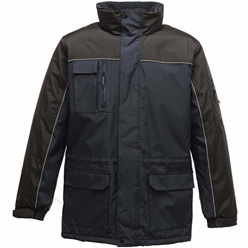 Regatta Męska kurtka parka z hydrometrem Heavy Duty Granatowy/czarny L