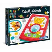 Zabawki kreatywne - Clementoni Spiralne zwierzaki Play Creative - miniaturka - grafika 1