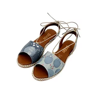 Sandały damskie - DOGO Sandały damskie - Hazel - Sleep Factory – wegańskie damskie sandały na lato, niebieski, 36 EU - grafika 1