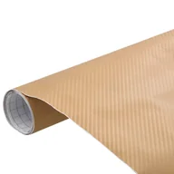 Akcesoria motoryzacyjne - VidaXL Folia samochodowa, matowa, 3D, złota, 500x152 cm - miniaturka - grafika 1