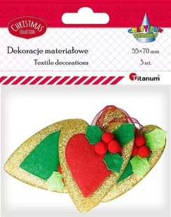 Titanum Filcowe serca 3szt - Pozostałe akcesoria dla plastyków - miniaturka - grafika 1