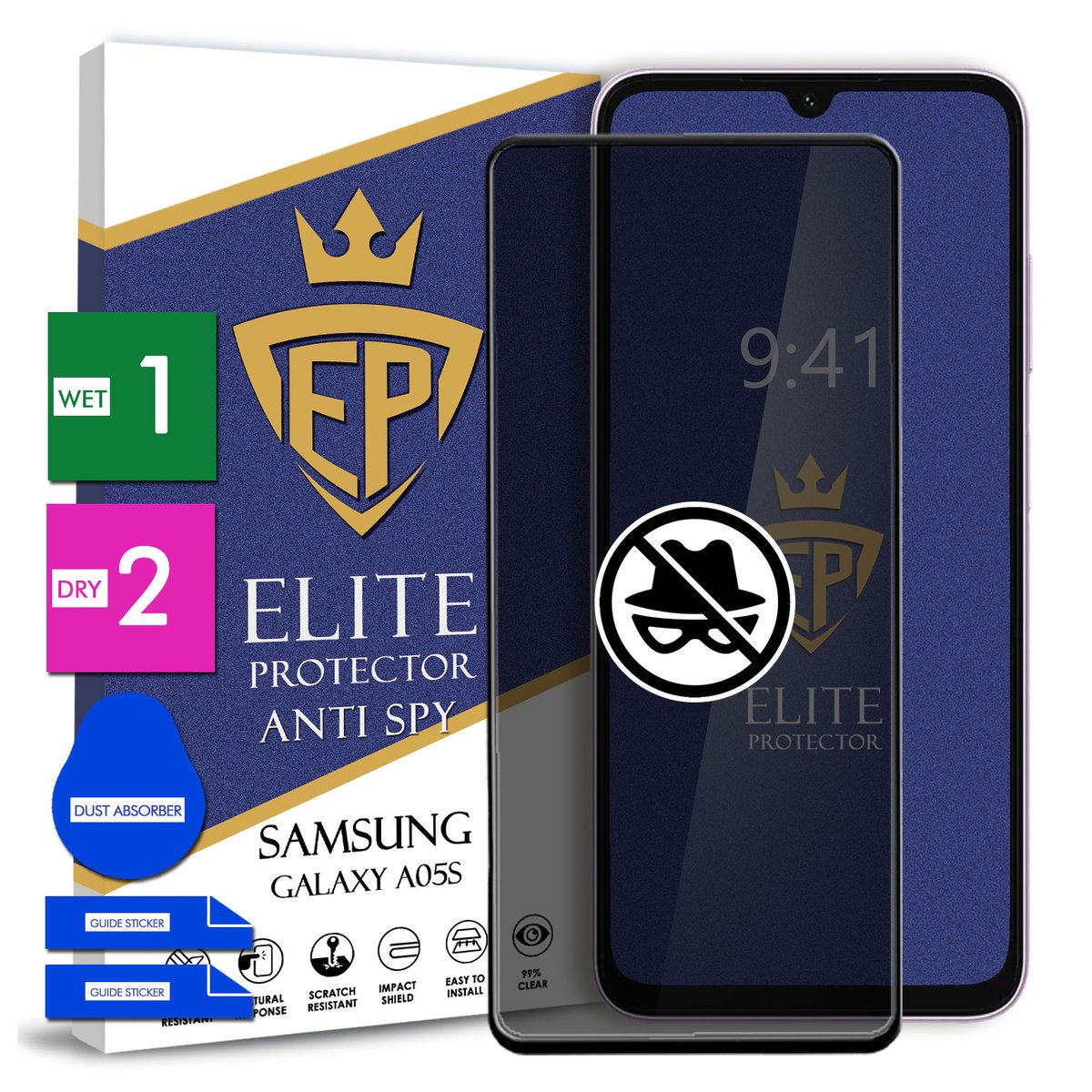 Szkło Prywatyzujące Na Telefon Samsung Galaxy A05S Hartowane 9H 5D