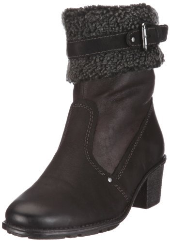 Jana Damskie modne kozaki, czarny - czarny Black - 37 EU Weit