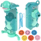 Kolorowanki, wyklejanki - Urwiskowo, Projektor Miś Do Rysowania Rzutnik - Zielony - miniaturka - grafika 1