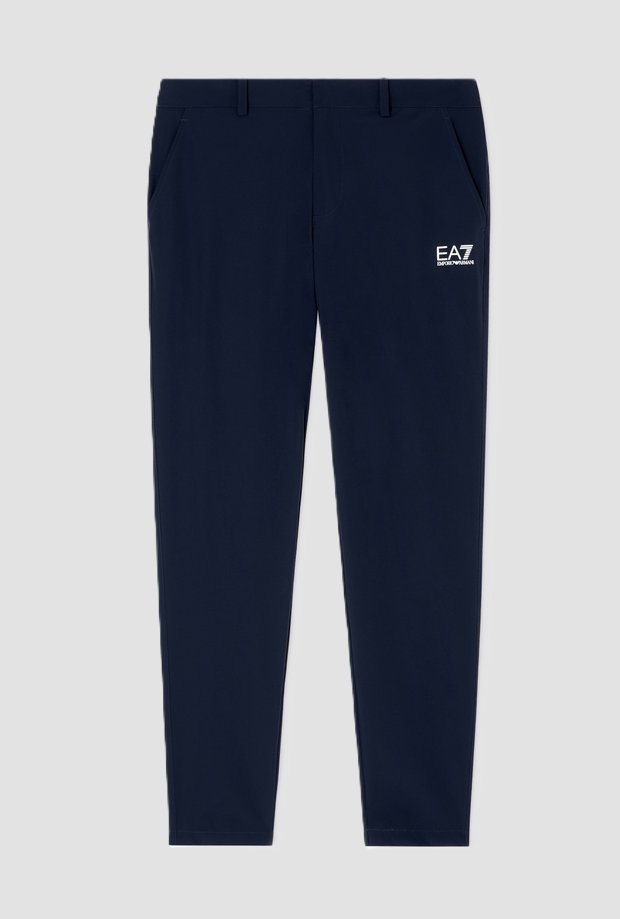 Spodnie męskie ea7 pantalone in tessuto tecnico navy altro
