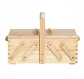 Pasmanteria - przybornik krawiecki drewniany rozkładany PRYM 612545 S - miniaturka - grafika 1