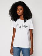 Koszulki i topy damskie - Tommy Hilfiger T-Shirt Heritage Crew Neck Graphic Tee WW0WW24967 Biały Regular Fit - miniaturka - grafika 1