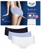Majtki damskie - Bawełniane majtki damskie 3 SZTUKI 3 KOLORY Sloggi Basic+ Midi C3P 36 S - miniaturka - grafika 1