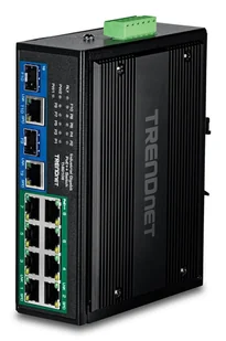 Trendnet 10-PORT INDUSTRIAL GIGABIT 400W - Switch - 1 Gbps TI-BG108 - Pozostałe akcesoria sieciowe - miniaturka - grafika 1