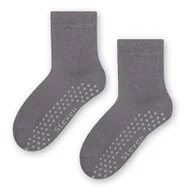 Skarpetki damskie - SKARPETY STEVEN 164 NIEMOWLĘCE ABS (kolor szary, rozmiar 20-22) - miniaturka - grafika 1