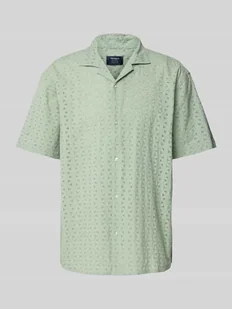 Koszula casualowa o kroju regular fit z haftem angielskim - Koszule męskie Koszula casualowa o kroju regular fit z haftem angielskim - Koszule męskie - miniaturka - grafika 1