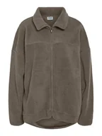 Kurtki damskie - Noisy may Kurtka polarowa w kolorze szarobrązowym - miniaturka - grafika 1