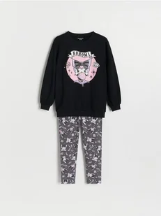 Reserved - Dwuczęściowa piżama Kuromi - czarny - Moda i Uroda OUTLET - miniaturka - grafika 1
