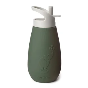 Nuuroo silikonowy bidon ze słomką dla niemowlaka PAX Dusty Green poj 350 ml - Bidony dla dzieci - miniaturka - grafika 1