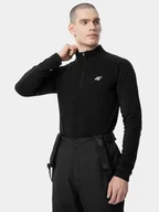 Bluzy męskie - Bluza męska polarowa 4F 4FWAW23UFLEM046-20S Czarny - miniaturka - grafika 1