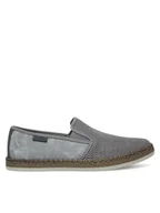 Trampki męskie - Rieker Tenisówki B5265-43 Szary - miniaturka - grafika 1