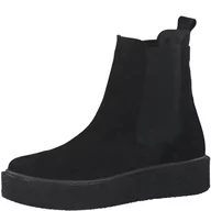 Kozaki damskie - Marco Tozzi Damskie 2-26853-29 skórzane buty z podszewką, modne kozaki, czarne, 42 EU - miniaturka - grafika 1