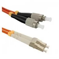 Patchcordy - Qoltec Optic Patchcord LC/UPC FC/UPC MM 50/125 OM2 1m 54055 - miniaturka - grafika 1