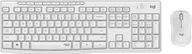 Zestawy myszka + klawiatura - Zestaw bezprzewodowy Logitech MK295 Silent USB 2.4 GHz Biały (920-009819) - miniaturka - grafika 1