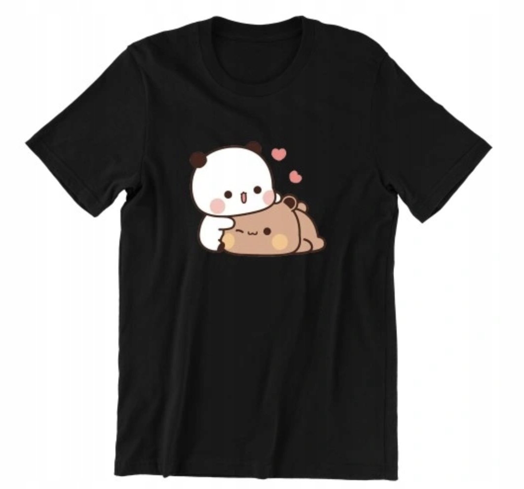 KOSZULKA ŚMIESZNA T-SHIRT Z NADRUKIEM NA WALENTYNKI BUBU DUDU MISIE r. L 46