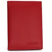 Etui na dokumenty i karty - Skórzane etui z systemem RFID ciemnoczerwone - miniaturka - grafika 1