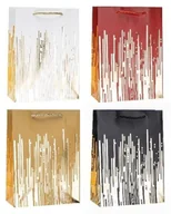 Opakowania i torebki na prezenty - Torebka ozdobna 18x24x8cm hot-stamp mix Rozette - artykuł papierniczy - miniaturka - grafika 1