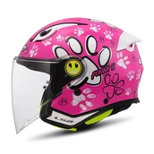 Kaski motocyklowe - Kask Otwarty LS2 OF622 Funny II Dziecięcy RóżowyM - miniaturka - grafika 1
