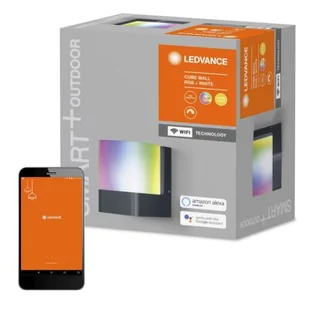 LEDVANCE LEDVANCE SMART+ WALL POST CUBE UP DARK GREY RGBW WIFI 4058075478114 - Systemy inteligentnych domów - miniaturka - grafika 1