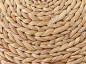 Pufy i podnóżki - Puf Z Hiacyntu Wodnego ⌀ 40 Cm Naturalny Wahoo - miniaturka - grafika 1