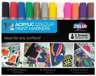 Kredki, ołówki, pastele i pisaki - ZIELER Markery akrylowe do porcelany tkanin 2,5 mm - miniaturka - grafika 1