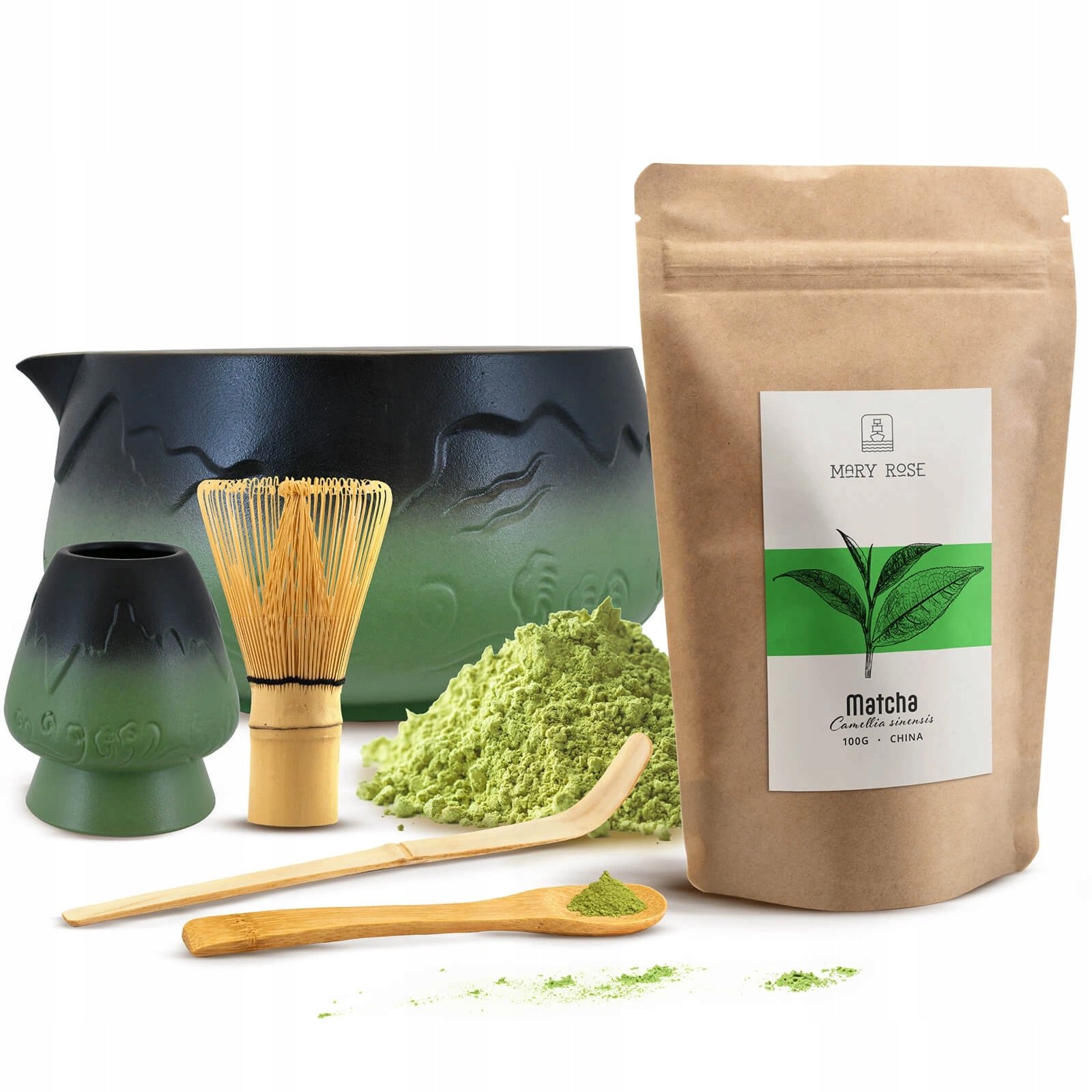 Zestaw akcesoriów do parzenia herbaty Matcha Matchawan Kusenaoshi Mountain