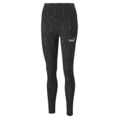 Legginsy - Legginsy damskie Puma Power Deco Glam czarne 67175901-S - miniaturka - grafika 1