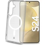 Etui i futerały do telefonów - Etui CELLY Gelskinmag do Samsung Galaxy S24 Przezroczysto-biały - miniaturka - grafika 1