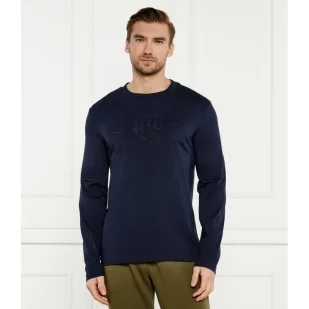 Gant Longsleeve REG TONAL SHIELD Regular Fit - Koszulki męskie - miniaturka - grafika 1