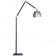 Lampy stojące - Metalowa lampa nowoczesna Zyta podłogowa czarna aluminium - miniaturka - grafika 1