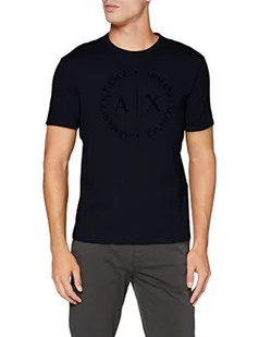 Armani Exchange T-shirt męski, niebieski, M - Koszulki męskie - miniaturka - grafika 1